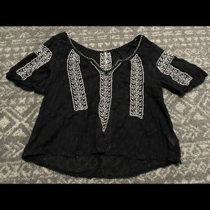 Free people embroidered blouse Sz medium